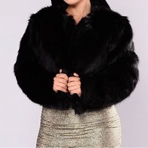Fashion Nova Black Francesca Faux Fur